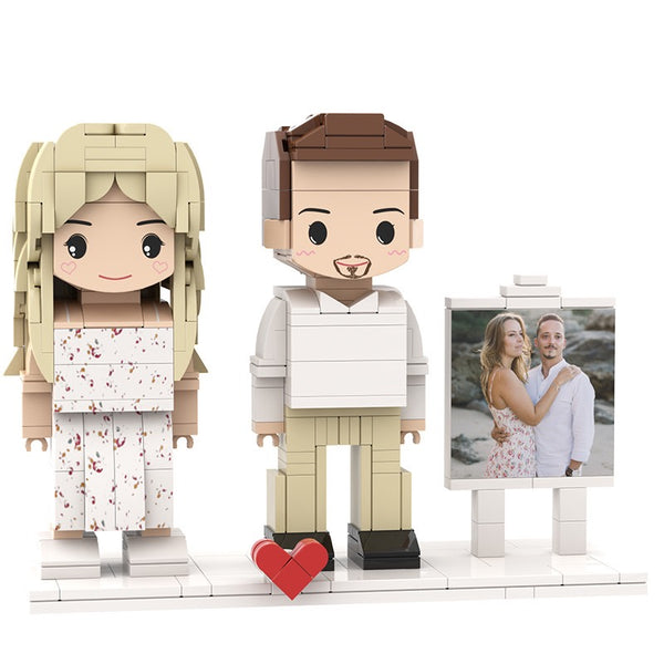 Petlovein Customized building block portraits for couples or pets